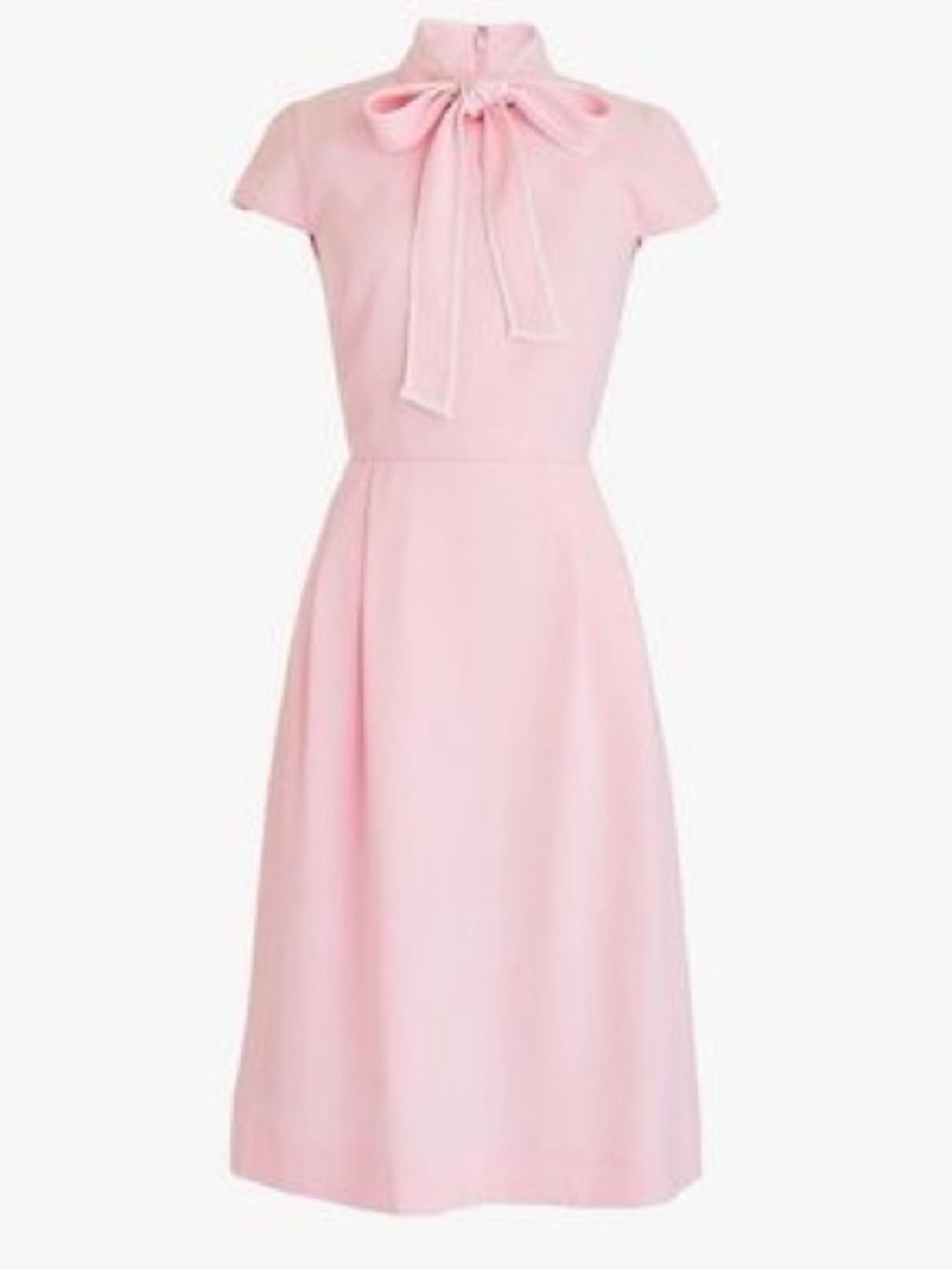 J. Crew Tie-neck dress in 365 crepe pink NWT 10Tall